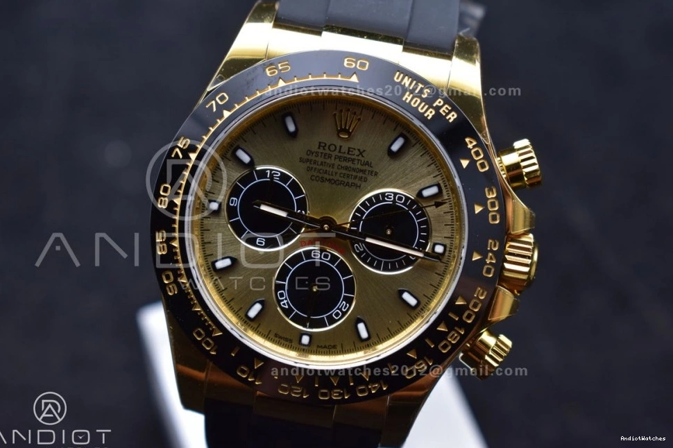 Steel flex 765 Daytona Best Stretchable Oyster 904L Strap 116518 YG Edition Dial 1:1 on DD VSF 0716